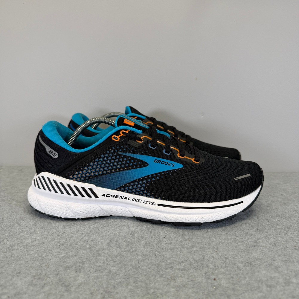 Brooks Adrenaline GTS 22 Mens Shoes Size 7.5 Black Running Sneakers 1103661D034 - Picture 4 of 10